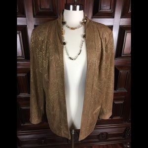 Chico’s Golden Cascade Open Jacket